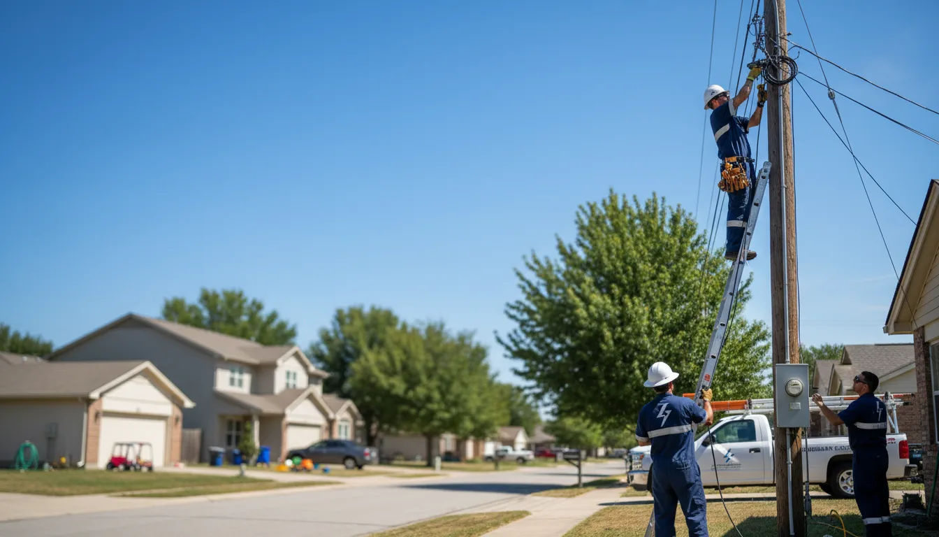 Residential electrician providing installation services in Sheldon, VT